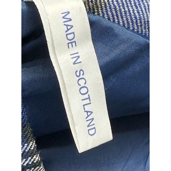 Vintage Wool Skirt Scotland Tartan Plaid Pleated Midi Drop Waist Sz 8 Peasant - Picture 8 of 12